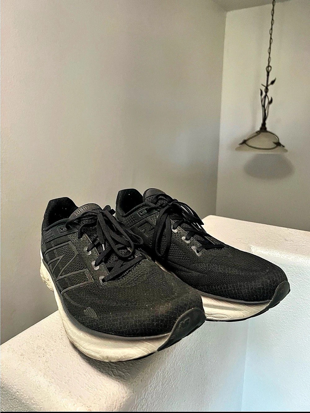 New Balance Fresh Foam X 1080v12 Black & White Sneakers
